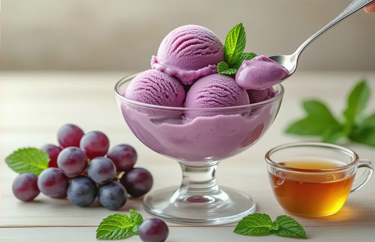 O Segredo Para Um Sorvete De Uva Fit, Cremoso e Saudável