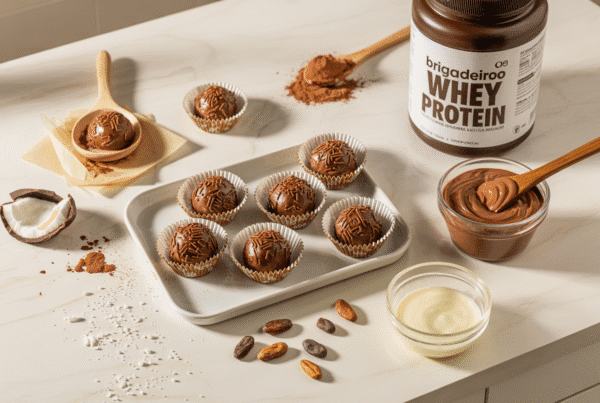 brigadeiro fit de whey protein