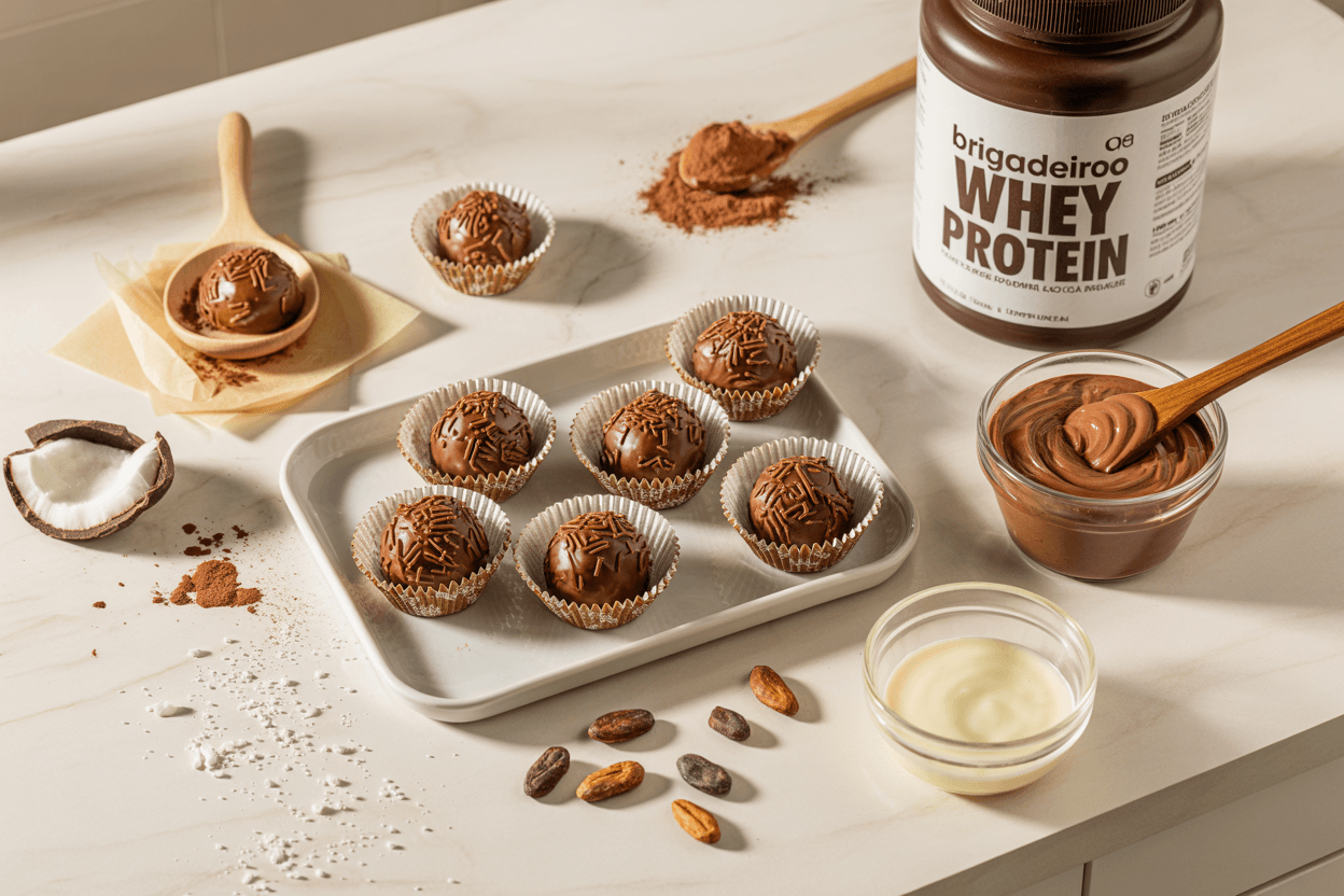 Brigadeiro Fit de Whey Protein: Doce Saudável e Proteico