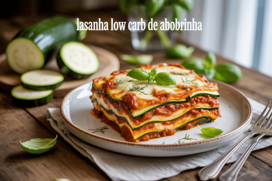 lasanha low carb de abobrinha