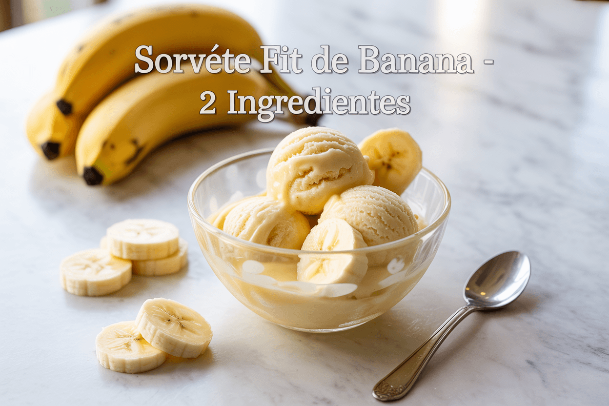 Sorvete Fit de Banana: Receita Gelada e Saudável com 2 Ingredientes