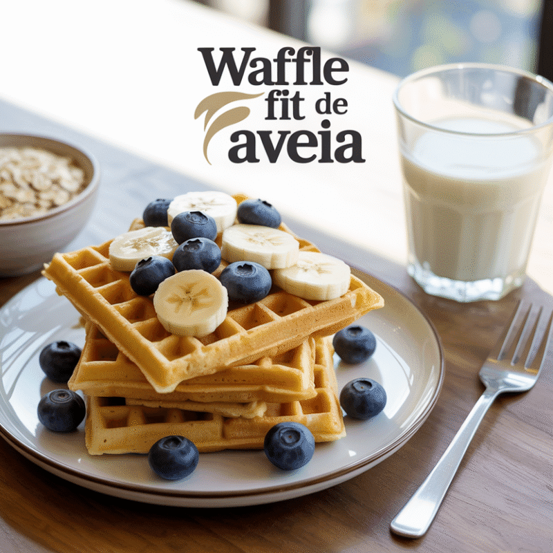Waffle Fit de Aveia: Receita Rápida para Café da Manhã Saudável