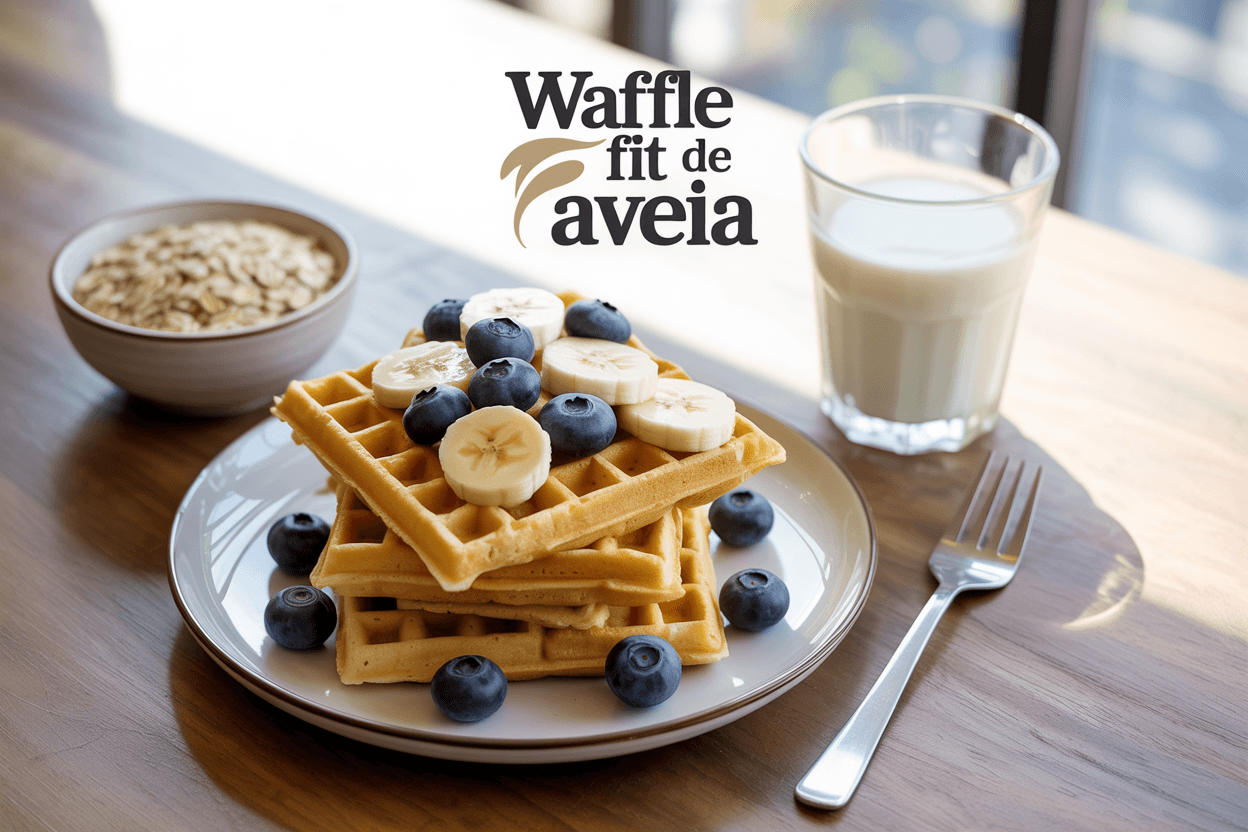 Waffle Fit de Aveia: Receita Rápida para Café da Manhã Saudável