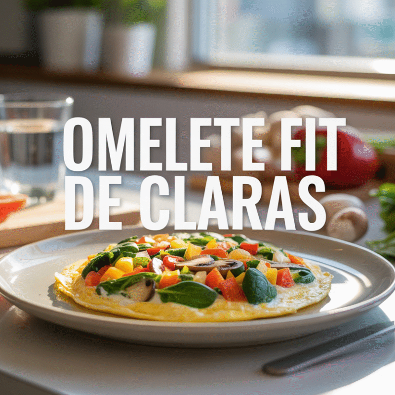 Omelete de Claras com Legumes: Receita Fit Rápida e Proteica
