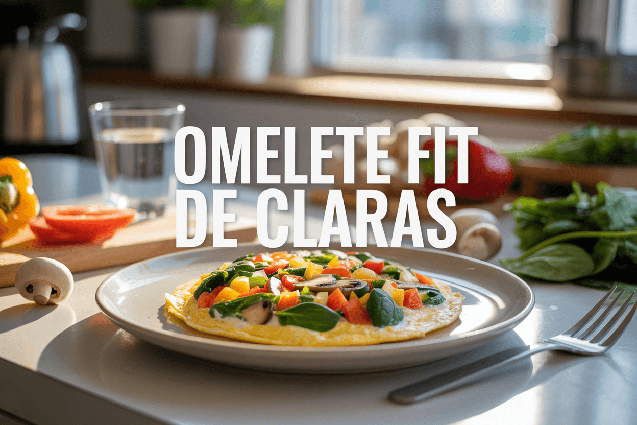 Omelete de Claras com Legumes: Receita Fit Rápida e Proteica