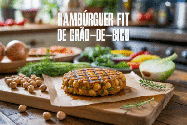 Hambúrguer Fit de Grão-de-Bico: Receita Vegana Saudável