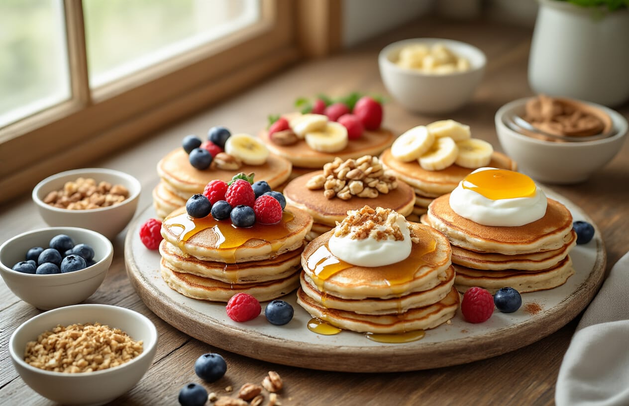 Panqueca Fit De Aveia 3 Variações saborosas para personalizar sua panqueca