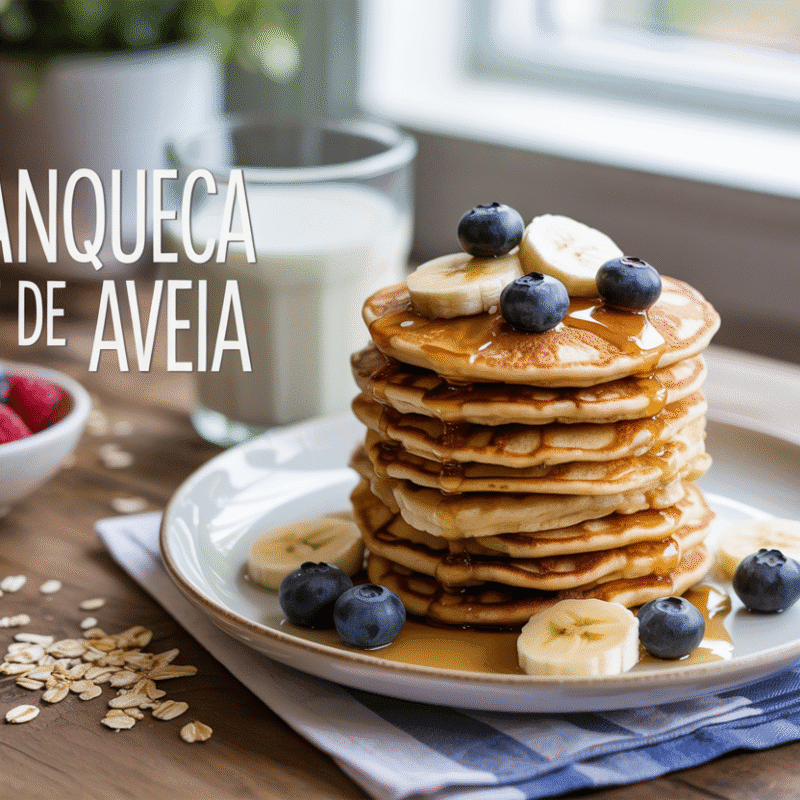 Panqueca fit de aveia