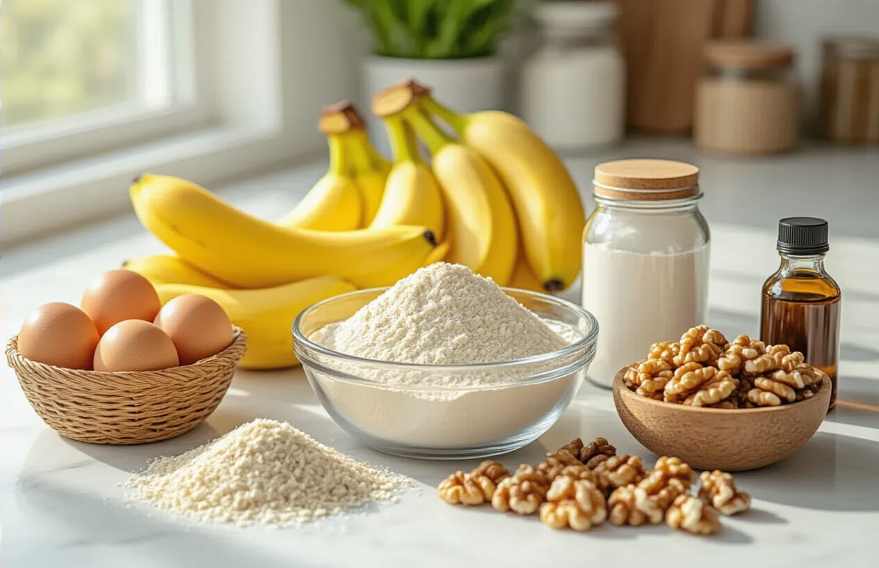 Bolo Fit de Banana Sem Açúcar: Sobremesa Saudável e Fofinha 3 Ingredientes Saudáveis Que Fazem a Diferença