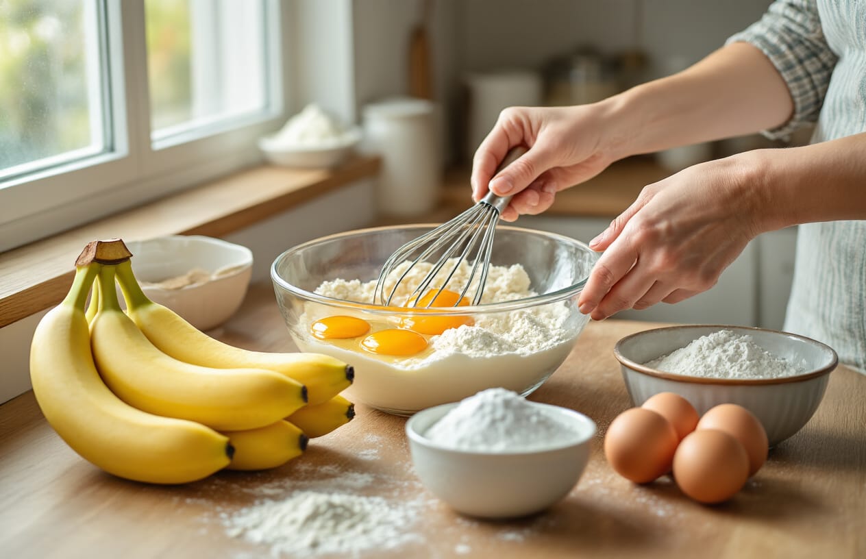 Bolo Fit de Banana Sem Açúcar: Sobremesa Saudável e Fofinha 4 Passo a Passo Para o Bolo Perfeito