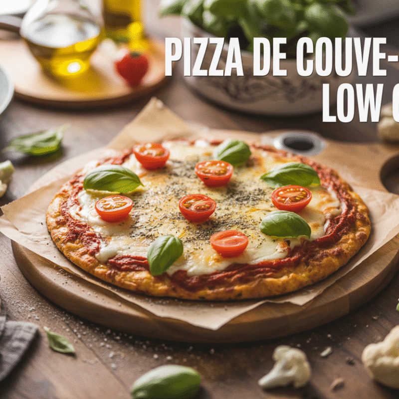 Receita Low Carb: Pizza de Couve-Flor Rápida