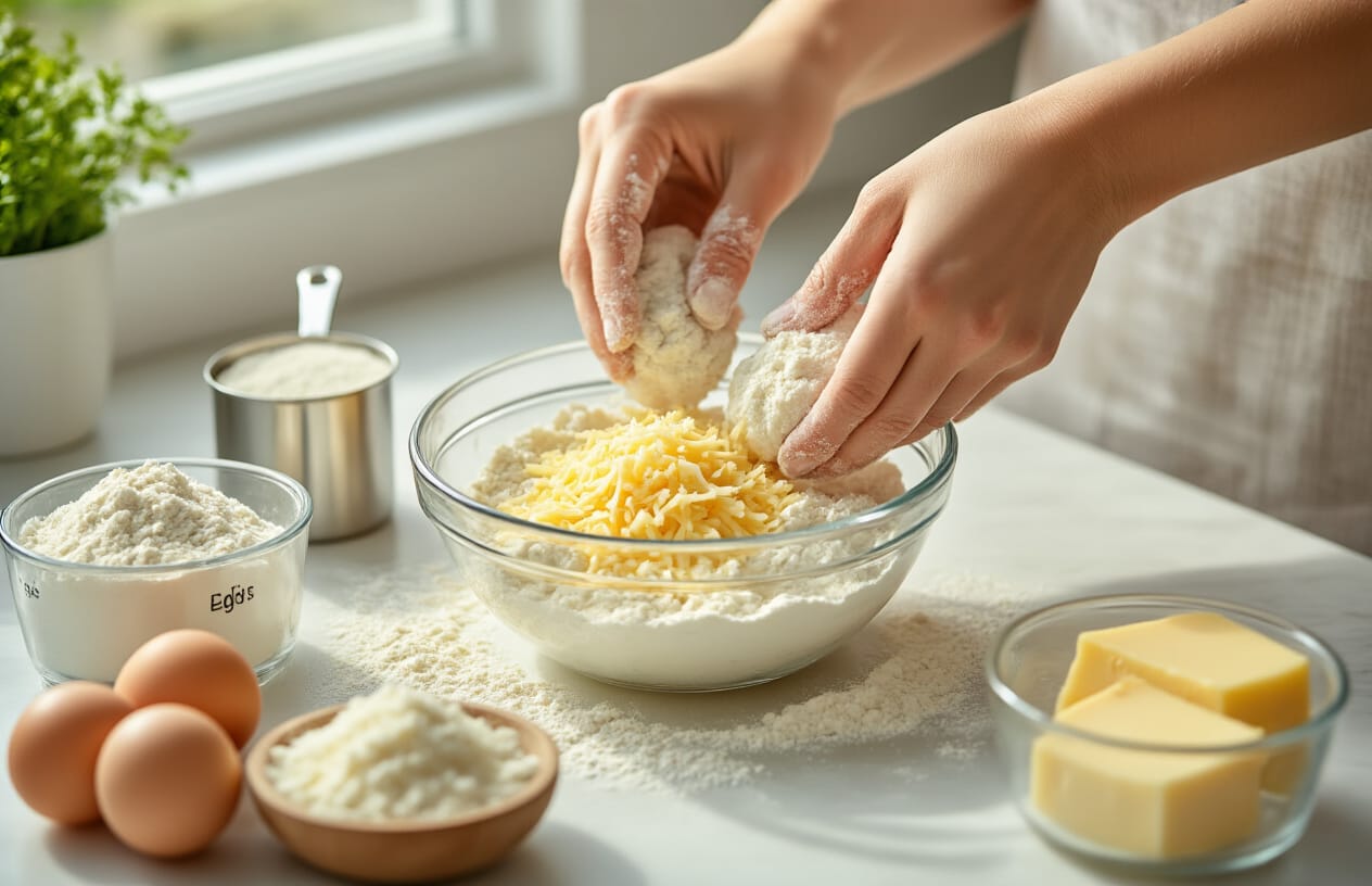 Pão de Queijo Fit com Tapioca: Receita Saudável e Fácil 3 Passo a Passo Detalhado da Preparação