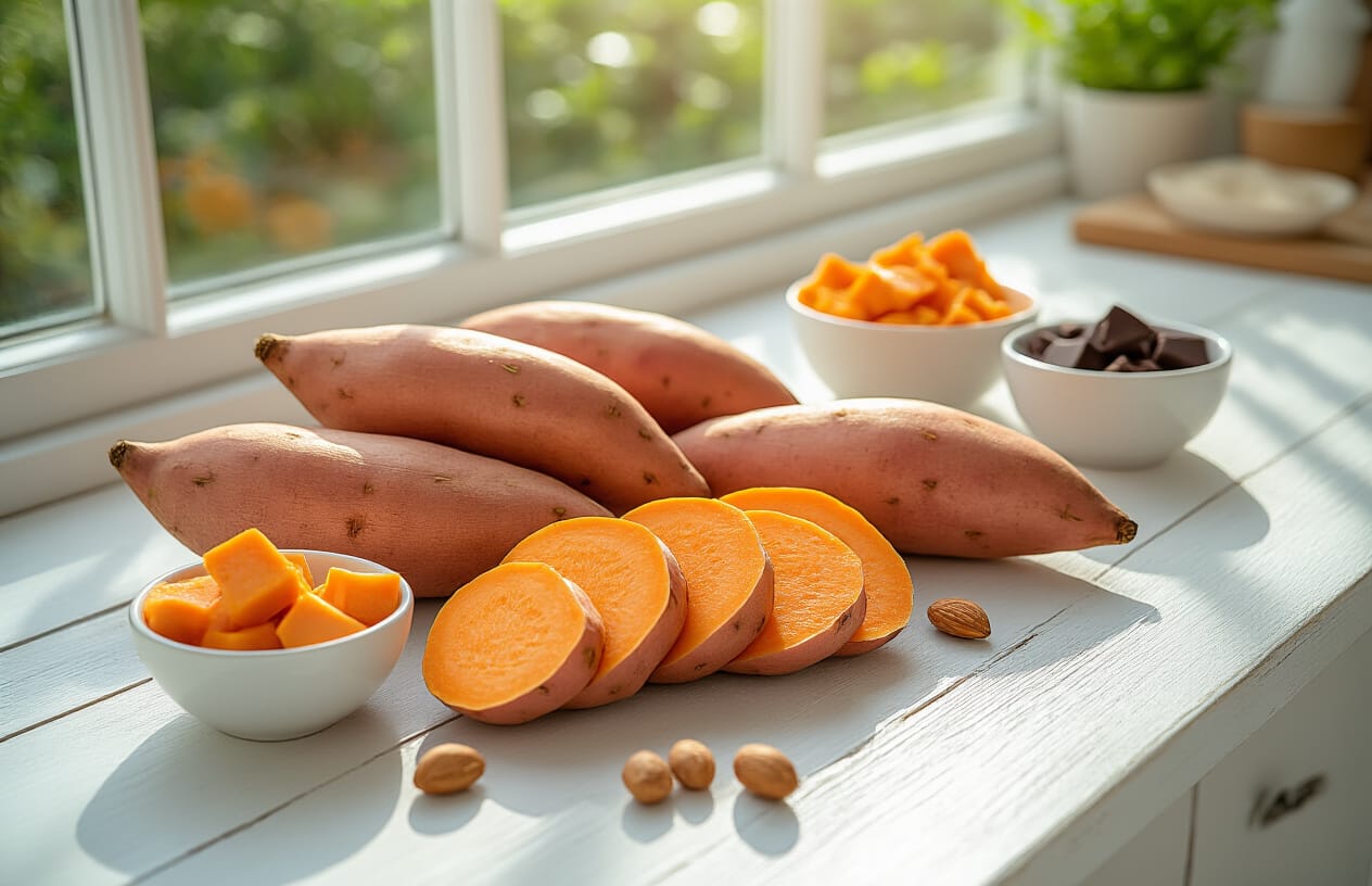 Brownie Fit de Batata-Doce: Receita Saudável para o Lanche da Tarde 1 Benefícios da Batata-Doce para a Saúde