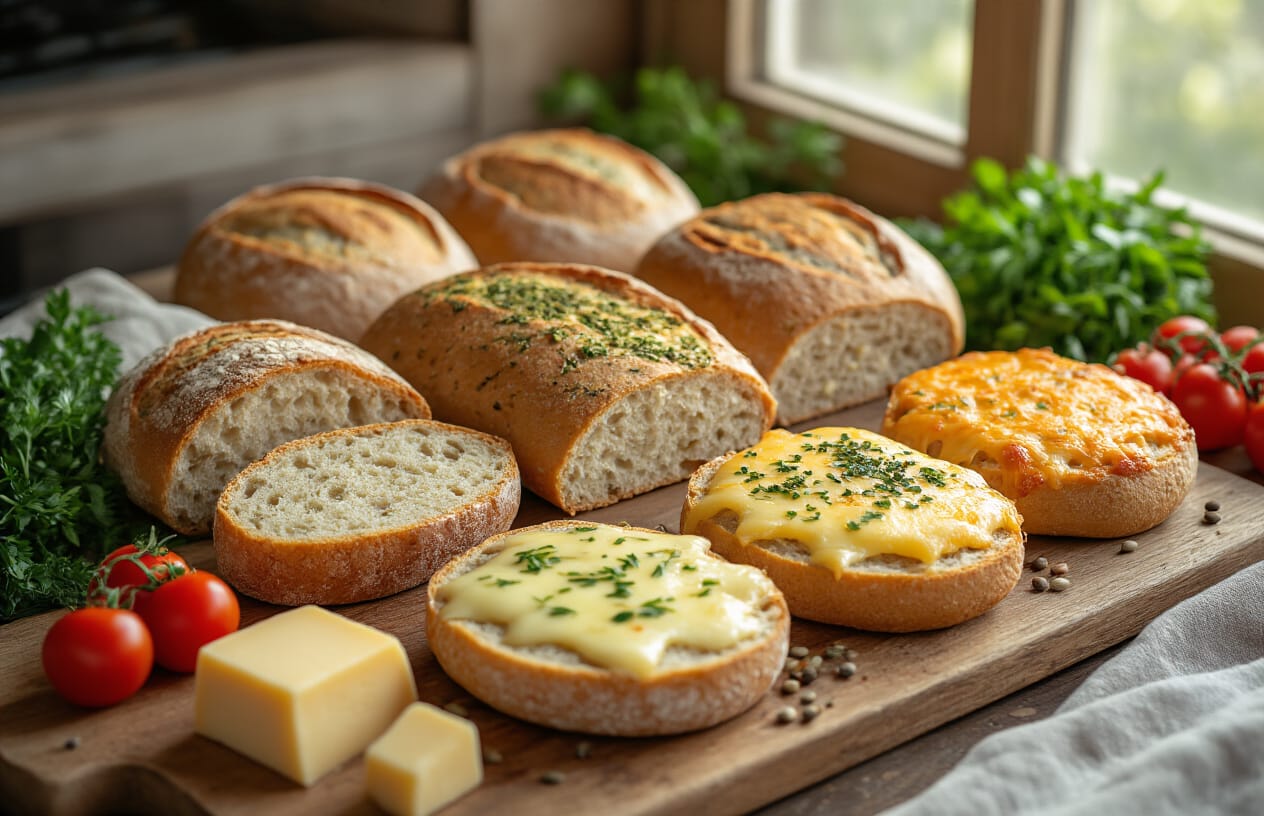 Pão Low Carb de Frigideira: Fácil De Preparar, Rápida e Saborosa 4 Variações Deliciosas Para Todos os Gostos