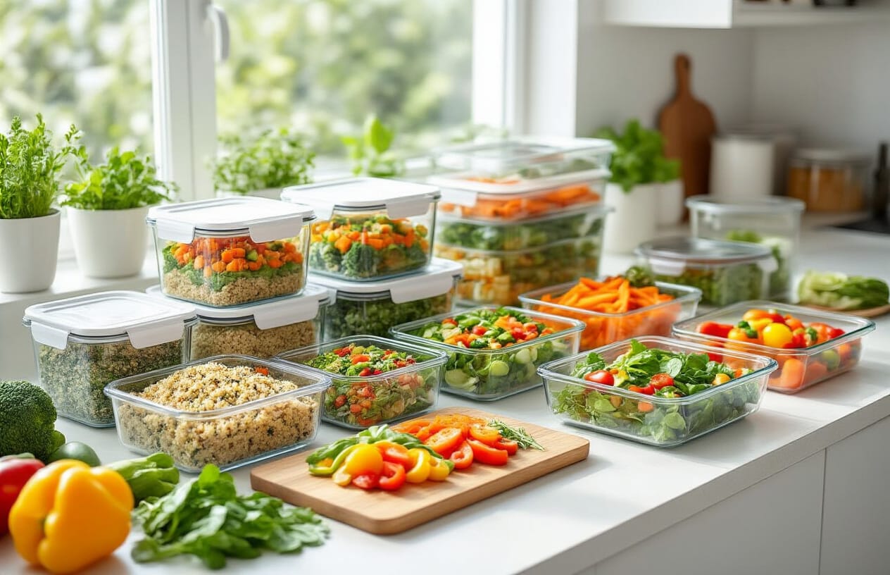 Marmita Fit Vegetariana: Receita Saudável e Nutritiva 4 Estratégias de Meal Prep para a Semana Toda