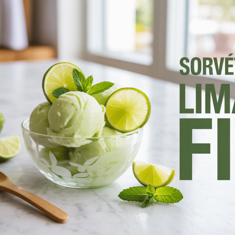 Sorvete de Limão Fit