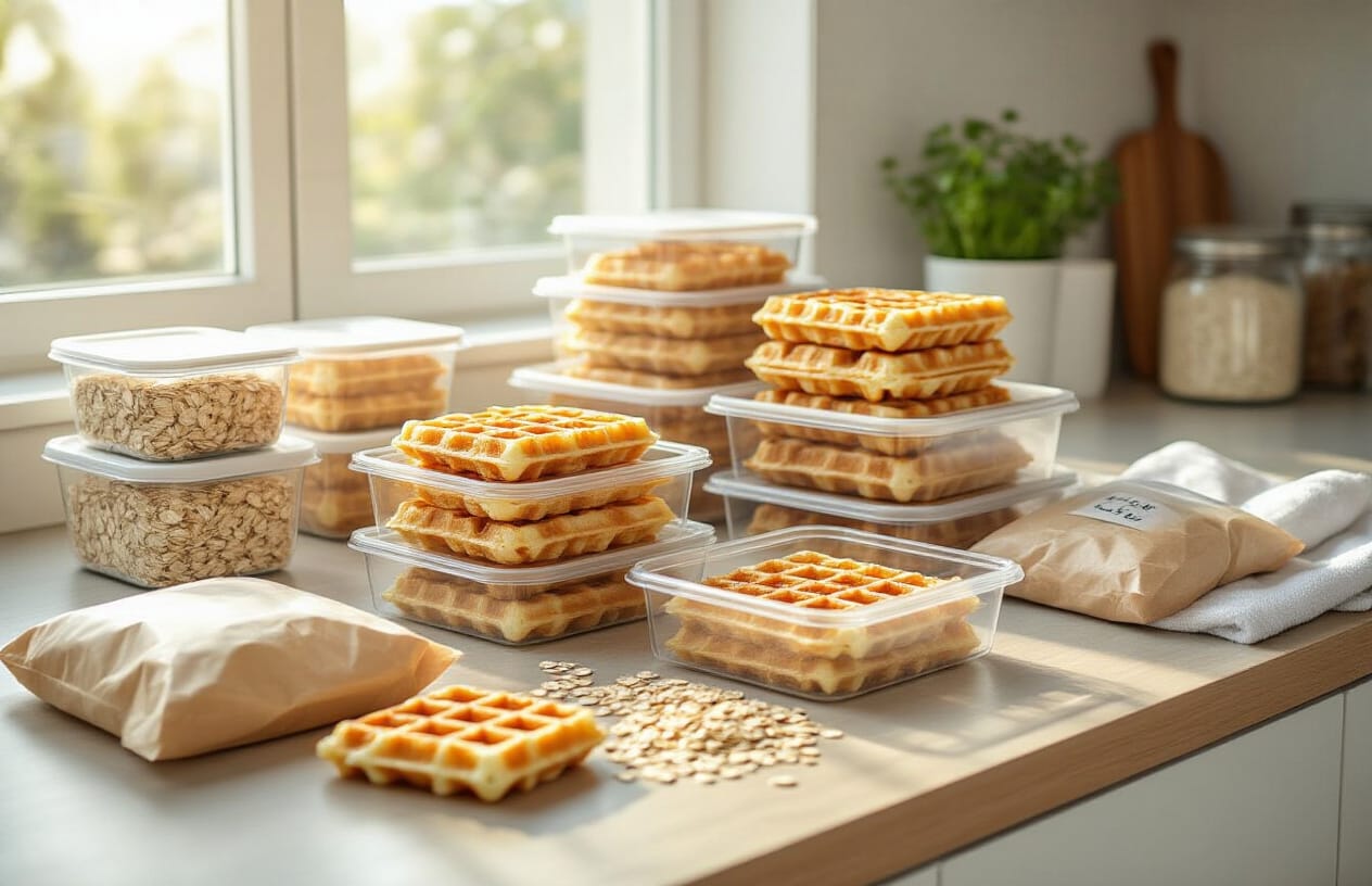 Waffle Fit de Aveia: Receita Rápida para Café da Manhã Saudável 5 Dicas de Armazenamento e Praticidade