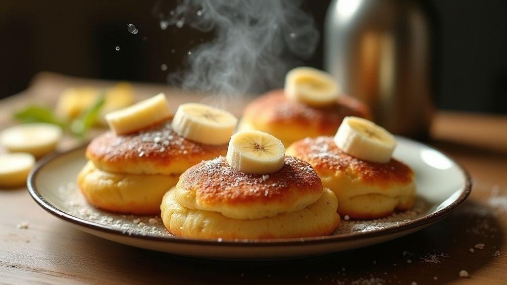 Panquecas de Aveia e Banana sem Açúcar deliciosamente fofas — prontas em poucos minutos com poucos ingredientes e só uma frigideira