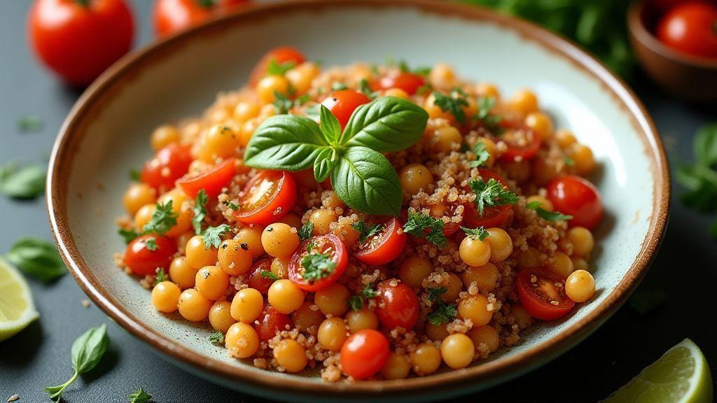 Salada de Quinoa com Legumes Assados