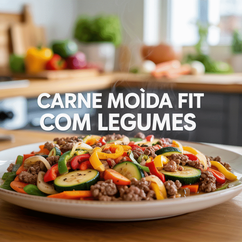 Carne Moída Fit com Legumes Refogados: Receita Prática e Nutritiva