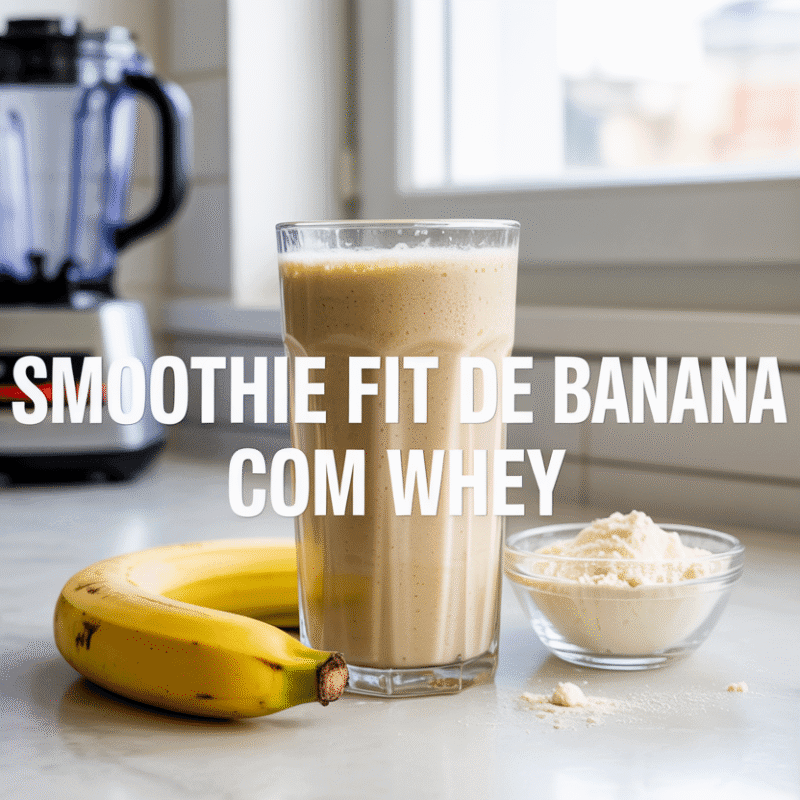 Smoothie Fit de Banana com Whey Protein: Receita Proteica