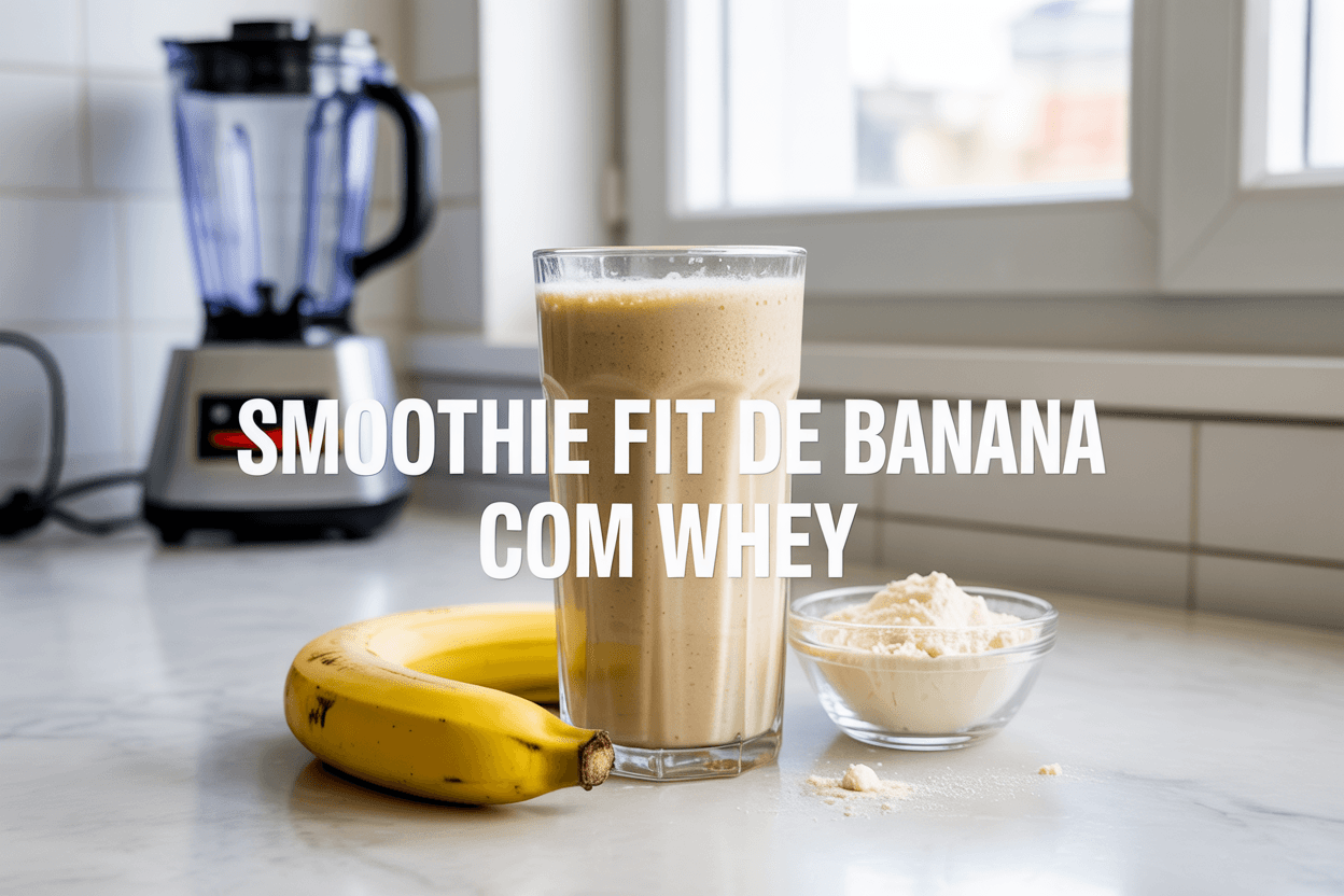 Smoothie Fit de Banana com Whey Protein: Receita Proteica