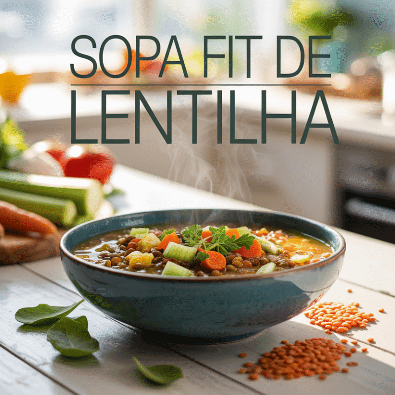 Sopa Fit de Lentilha com Legumes: Receita Rica em Fibras