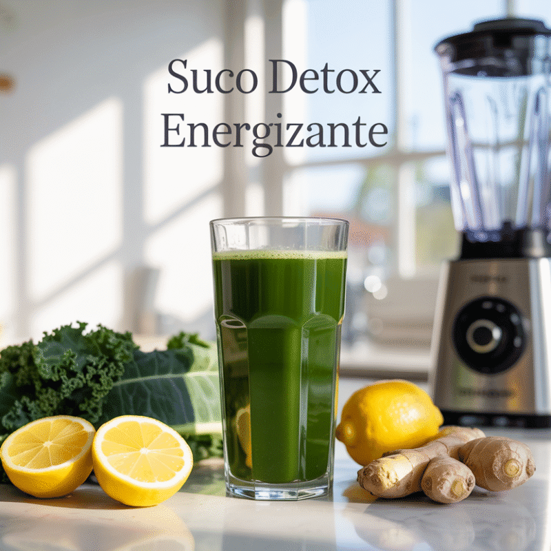 Suco Detox de Couve com Limão e Gengibre: Receita Energizante