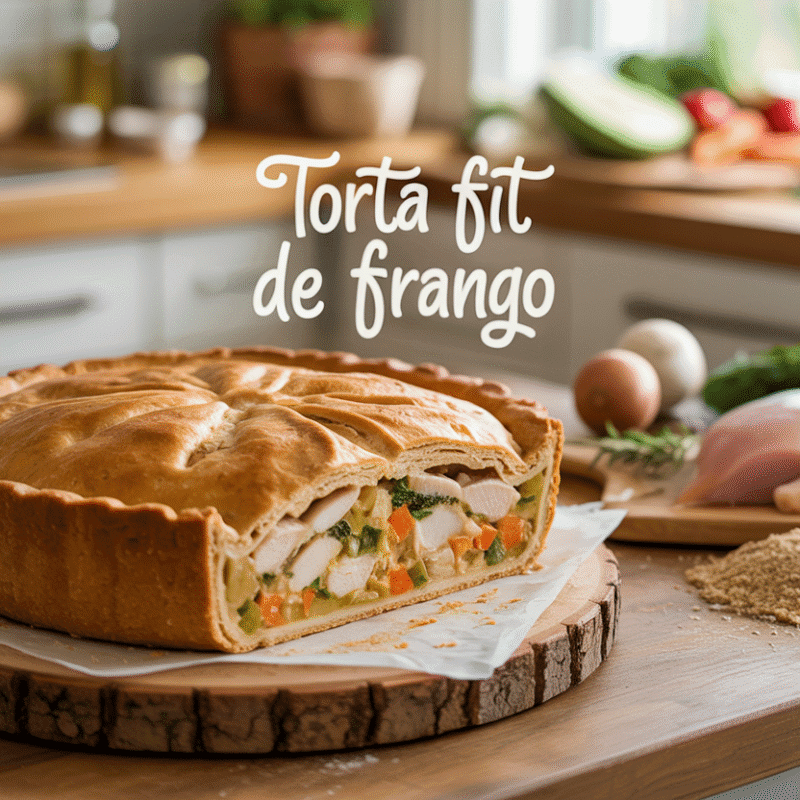 Torta Fit de Frango com Massa Integral: Receita Saudável e Saborosa