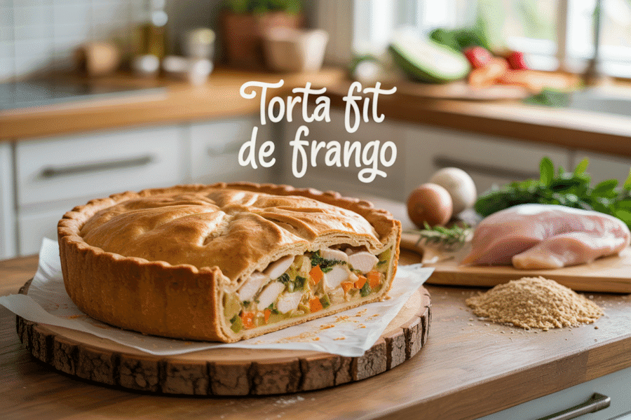 Torta Fit de Frango com Massa Integral: Receita Saudável e Saborosa