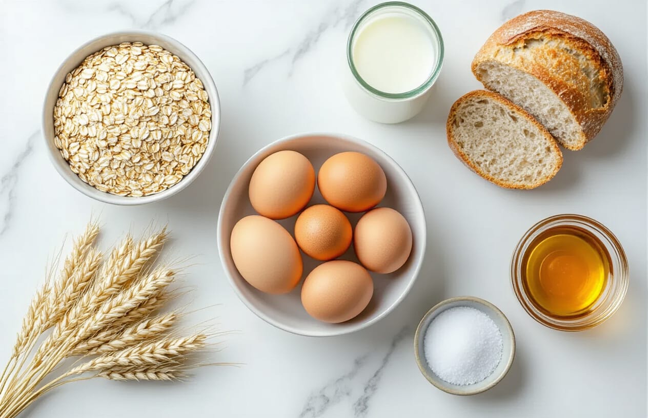 Pão Fit de Aveia no Micro-ondas: Receita Rápida e Saudável 3 Ingredientes Necessários para Sua Receita Perfeita
