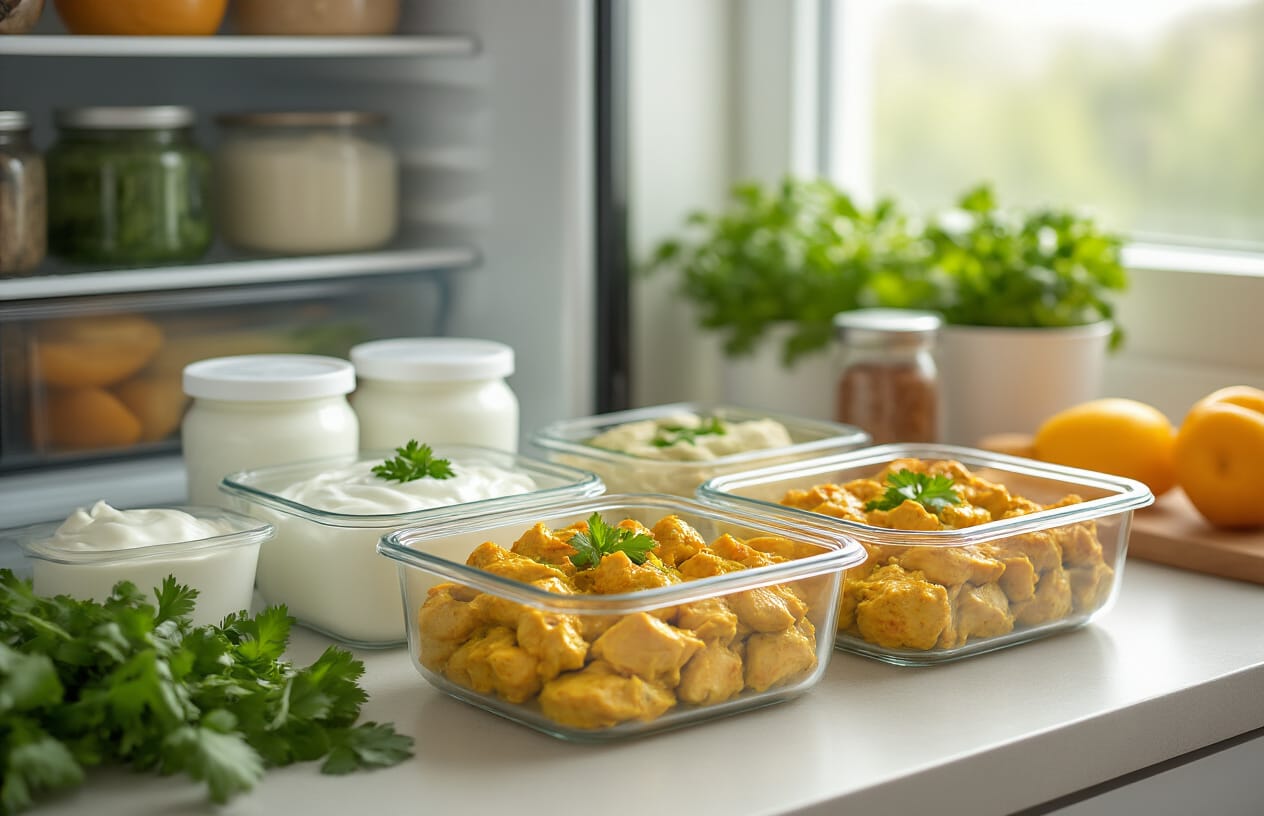 Frango ao Curry Light com Iogurte Natural: Receita Saudável 5 Dicas de Armazenamento e Planejamento de Refeições