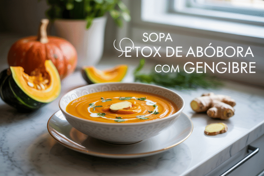 Sopa Detox de Abóbora com Gengibre: Receita Leve e Saudável