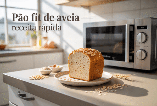 Pão Fit de Aveia no Micro-ondas: Receita Rápida e Saudável