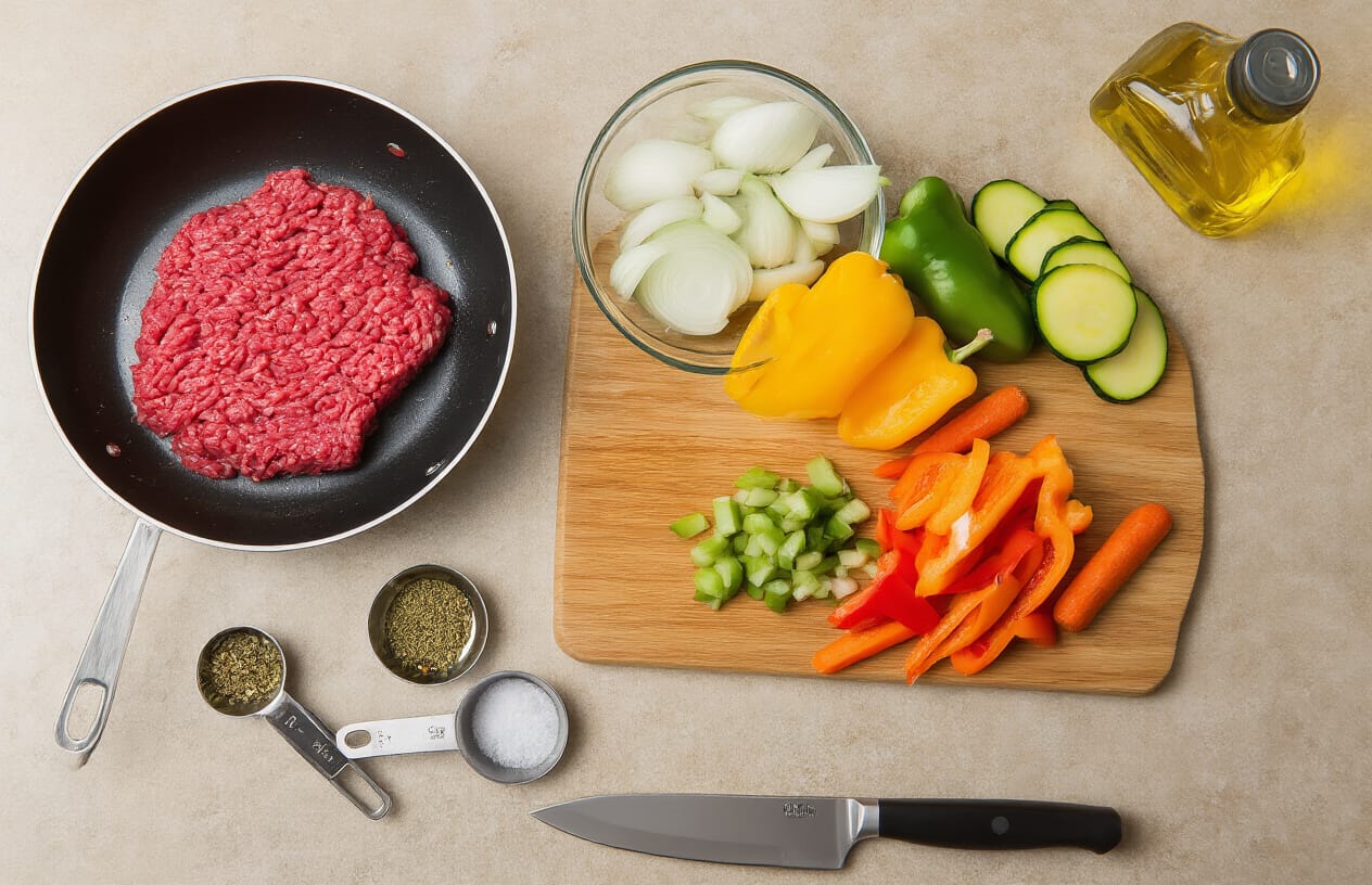 Carne Moída Fit com Legumes Refogados: Receita Prática e Nutritiva 4 Passo a Passo Detalhado da Receita