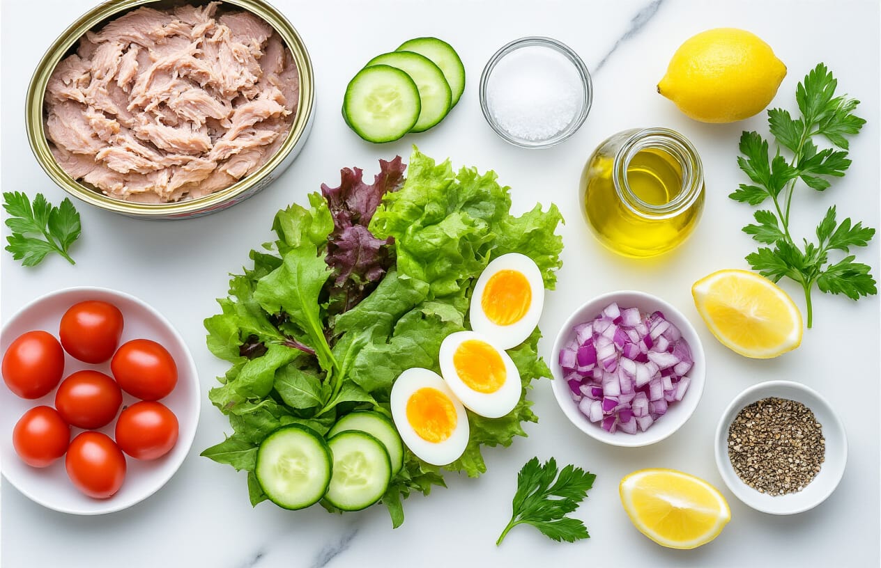 Ingredientes Essenciais para uma Salada de Atum Fit