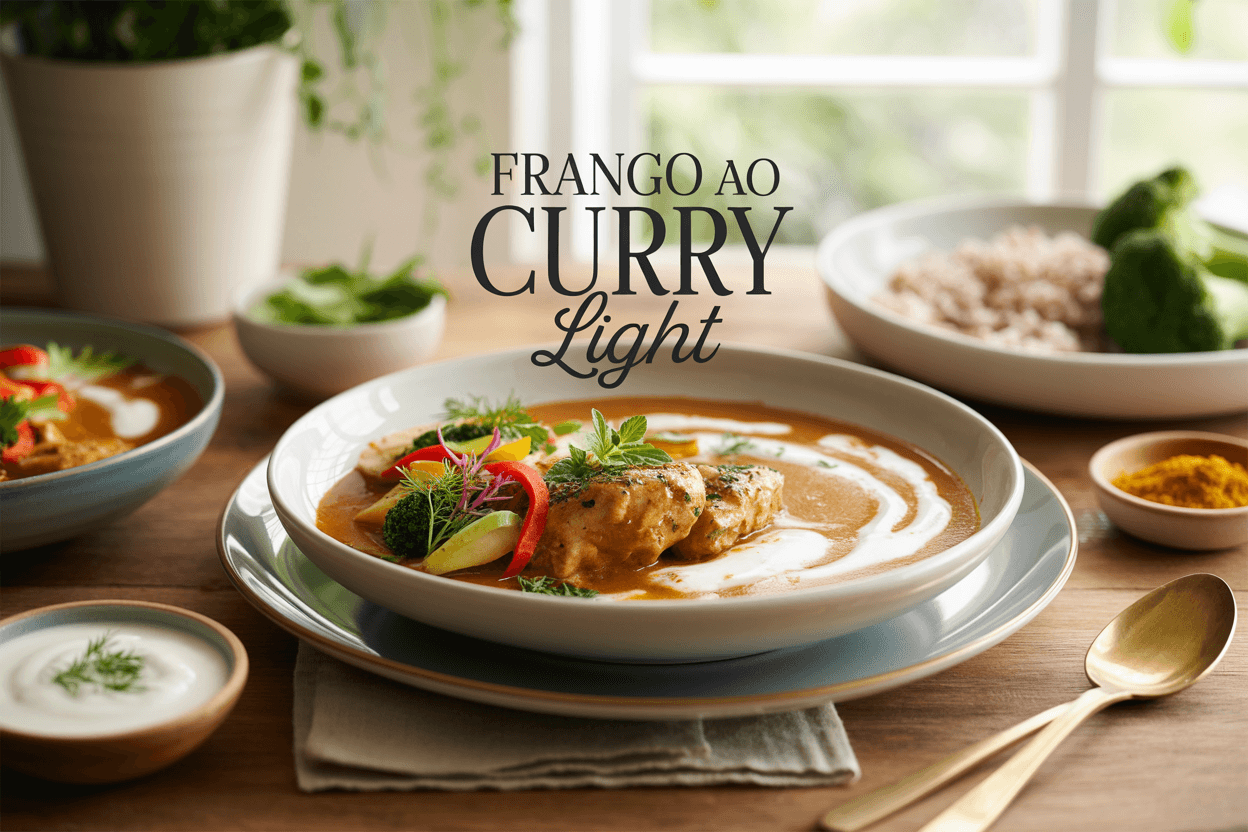 Frango ao Curry Light com Iogurte Natural: Receita Saudável