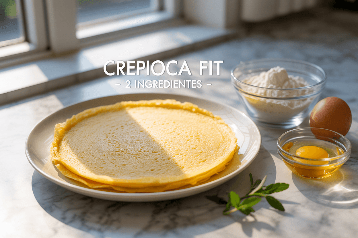 Crepioca Fit Simples: Receita Rápida com 2 Ingredientes