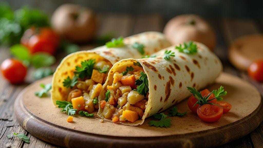 Wrap Integral de Peru e Vegetais irresistivelmente suculento e crocante — Cinco ingredientes, preparo mínimo e pronto em menos de vinte minutos
