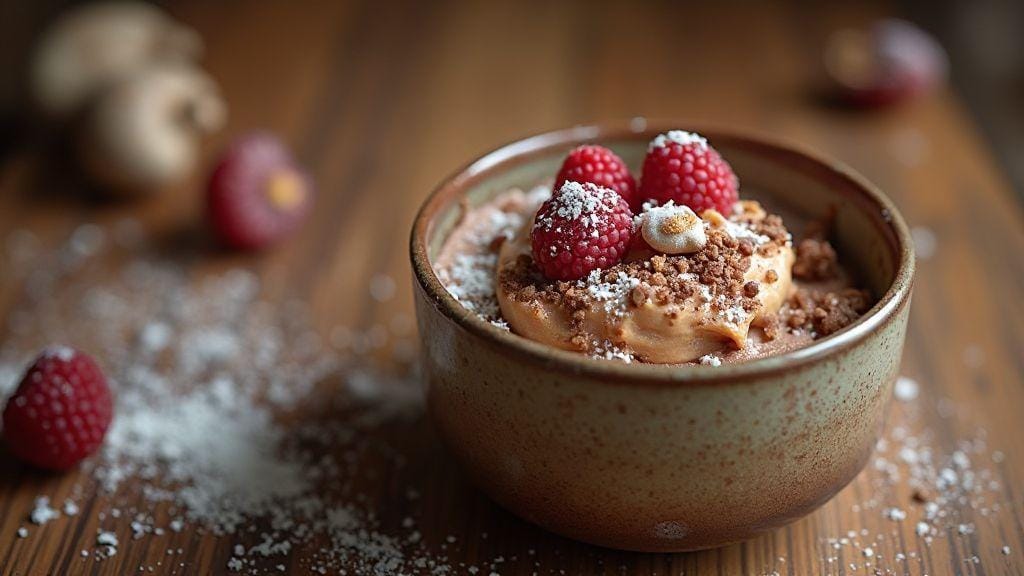 Brigadeiro Fit de Whey Protein irresistivelmente cremoso — 5 ingredientes, pronto em 10 minutos no micro-ondas