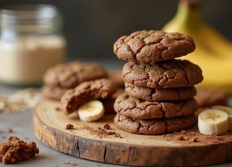 cookies-fit-de-banana-com-cacau-irresistivelmente-macios-e-saborosos--com-apenas--ingredientes-e-s