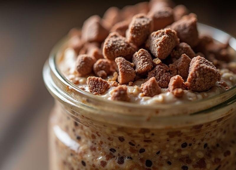 overnight-oats-de-cacau-com-morango-irresistivelmente-cremoso--faca-de-vespera-sem-cozimento-e-com