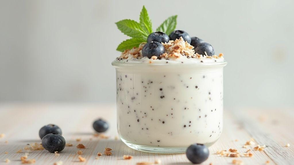 Pudim Fit de Chia com Leite de Coco cremoso e irresistível — sem forno, faça de véspera com 5 ingredientes