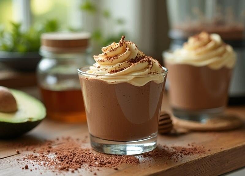 mousse-de-cacau-com-abacate-e-mel-incrivelmente-cremoso-sem-forno-batido-no-liquidificador-e-feito-c