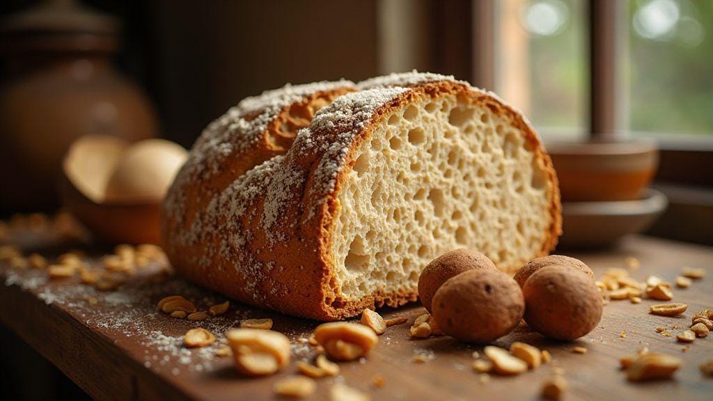 Pão Sem Glúten de Aveia e Maçã irresistivelmente macio, feito em uma tigela só e sem sovar