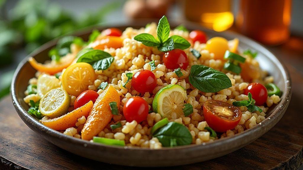 Salada de grão-de-bico com pepino e tomate deliciosa e crocante pronta em menos de vinte minutos sem cozimento