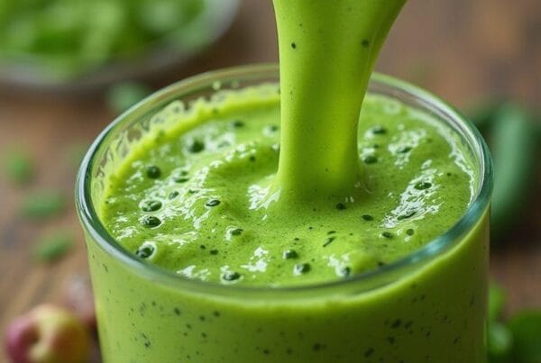 smoothie-verde-de-couve-maca-e-gengibre-cremoso-e-irresistivel-sem-cozimento-e-batido-no-liquidifica