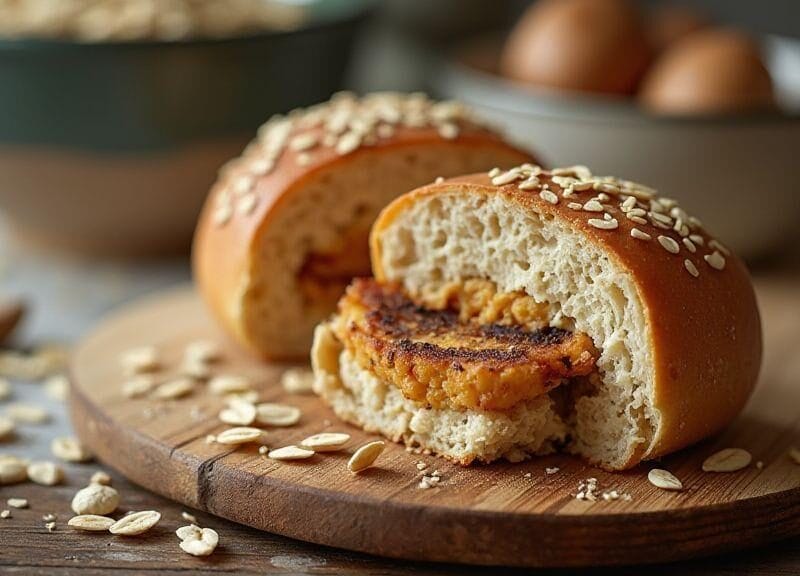 pao-de-hamburguer-integral-de-aveia-macio-e-saboroso-feito-em-tigela-unica-com-poucos-ingredientes-e