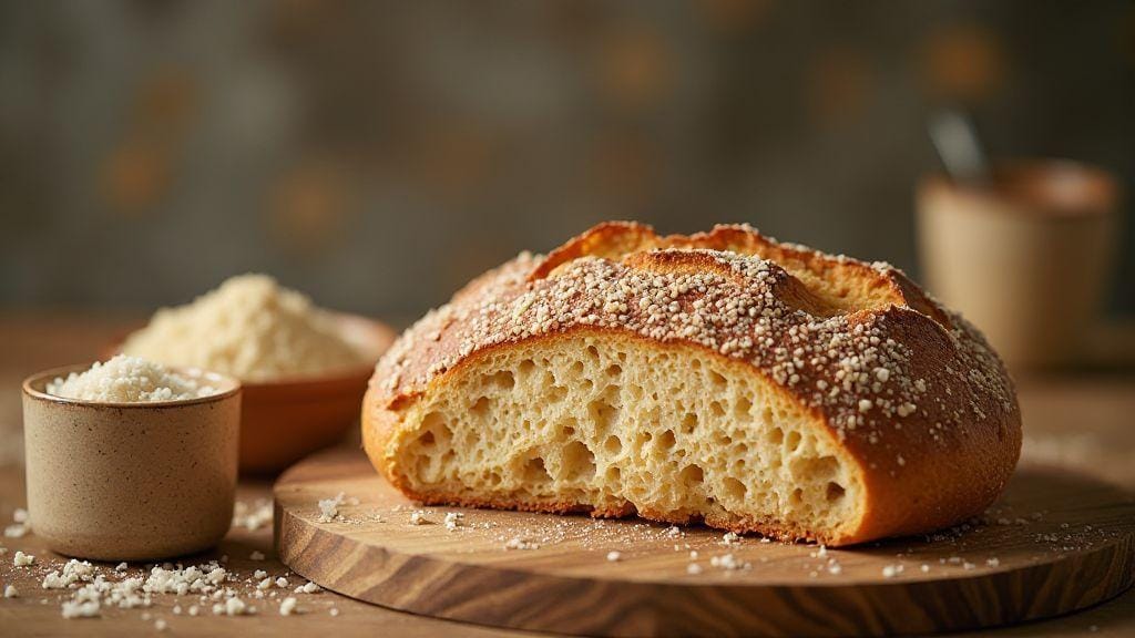 Pão Fit de Arroz Integral e Psyllium com textura macia e sabor incrível feito com poucos ingredientes em passos simples