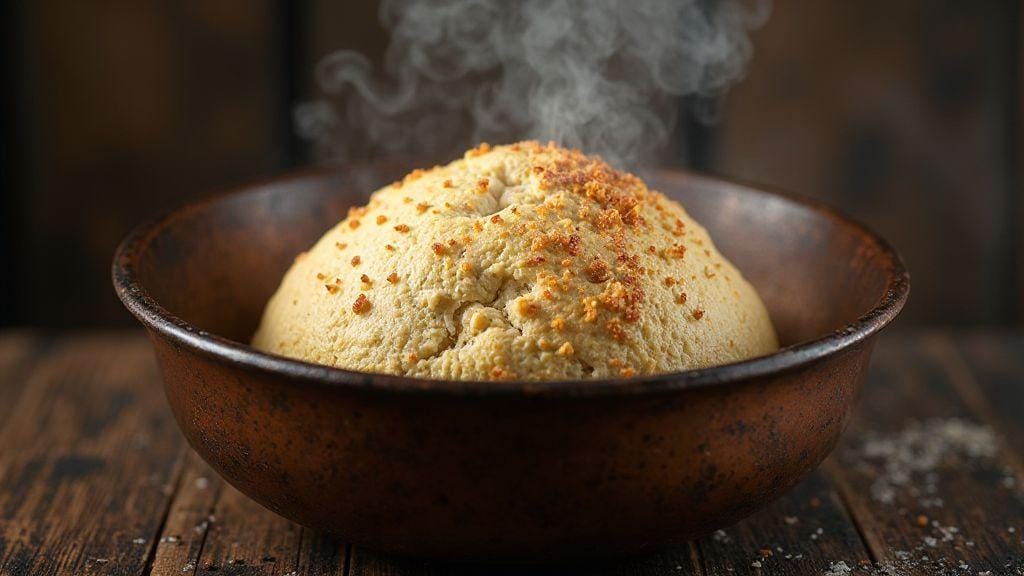 Pão Fit de Farinha de Grão-de-Bico com Cúrcuma macio e saboroso feito em frigideira sem forno
